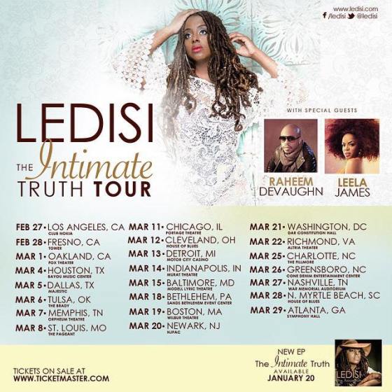 Ledisi The Intimate Truth Tour Dates